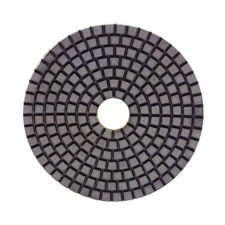 LACKMOND Wet Polishing Pad, Resin Bonded Hook And Loop Backed, 5 Pad Diameter, 1500 Grit PD15005